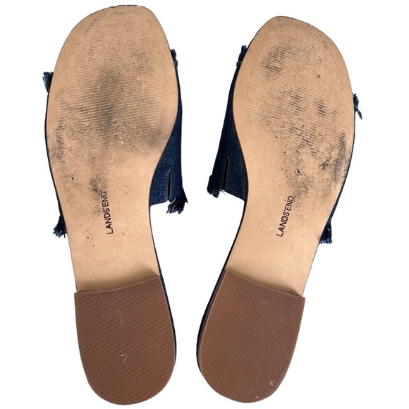 Land’s End denim slides Sz 11M.  Worn once. - Picture 7 of 7